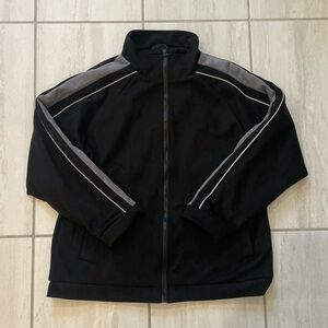 Men's Black and Gray Bomber